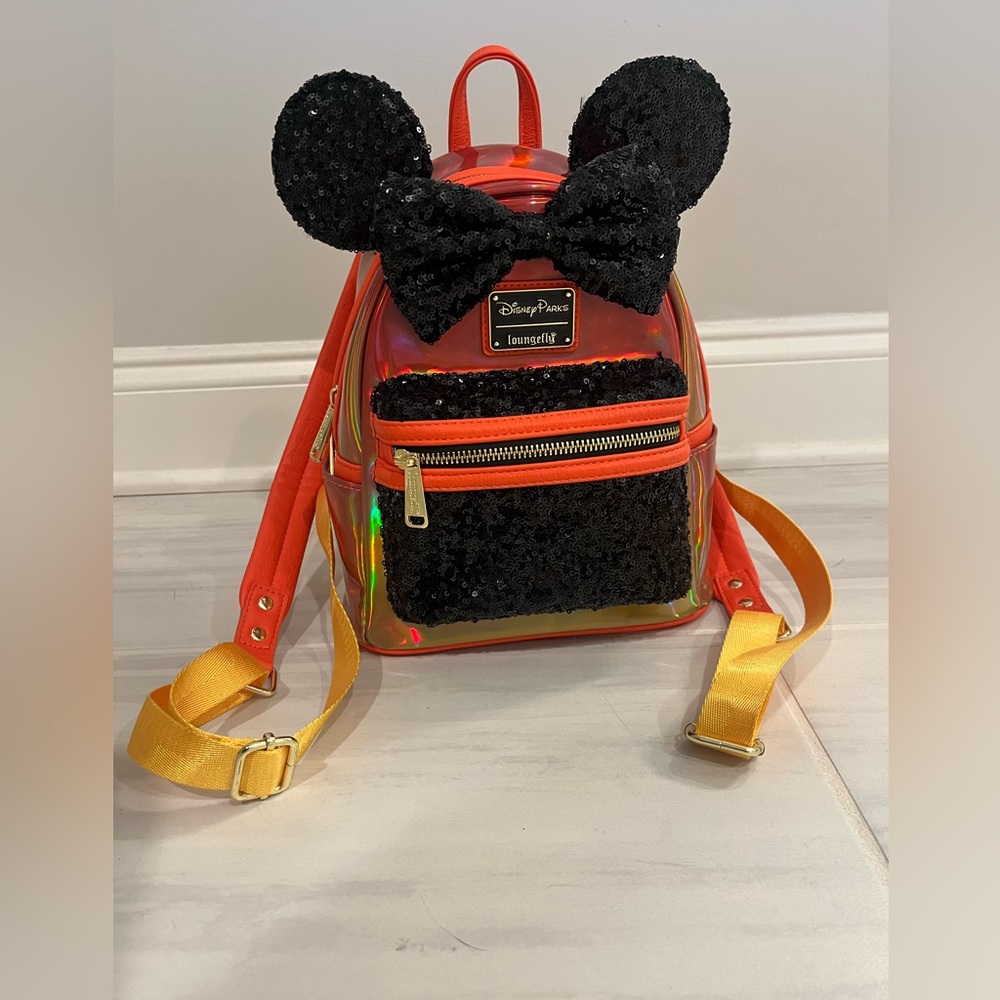 Disney Orange Loungefly Backpack